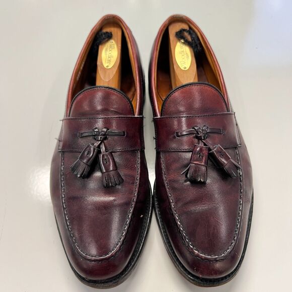 Allen Edmonds Wingham Tassel Loafers 10B Burgundy Oxblood Leather USA main image 12
